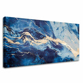 Zlatni dodir na platnu Apstraktna vizija mora