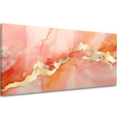 Zlatni dodir na platnu Elegancija mermerne zore