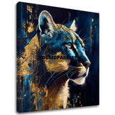 Dekorativna slika na platnu - PREMIUM ART - Silent Puma's Gaze