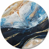 Okrugla slikana slika Zvuk okeana