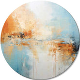 Okrugle slike sa akrilom Apstraktno jutro