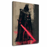 Moderan slika na platnu s motivom Darth Vader - Temná snaga na platnu u crno-sivih nijansama, snaga i moć | Slika Darth Vader - Temná snaga na platnu – glavna