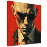 Moderan slika na platnu s motivom Hitman - Zmysel pre detalj u crveno-crnih nijansama, intenzivna atmosfera, tajna | Slika Hitman - Zmysel pre detalj – glavna