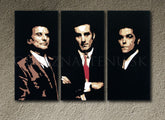 Ručno slikan slika na platnu s motivom Goodfellas u crno-belih nijansama, snaga i moć i filmski svet | Ručno slikan POP Art slika Goodfellas – proizvod