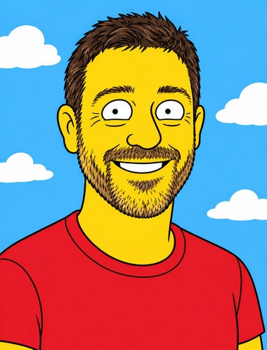 Slika iz fotografije kao legenda – kupac kao Homer Simpson