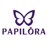 Dodatni prikaz umetničkog dela sa ljubičastim logom Papilora, ističući teksturu i kompoziciju, Papilora.