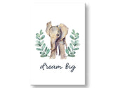 Moderan slika na platnu s motivom ZA DECU, slon, dečji motiv, priroda u belo-sivih nijansama, nežna atmosfera, rast i razvoj i detinjstvo, pogodan za dnevnog boravka – glavna