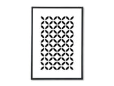 U skandinavskom stilu slika na platnu s motivom Pure Shape, cveće, priroda u belo-crnih nijansama, mirna atmosfera, pogodan za hodnika | Poster za zid Pure Shape – glavna
