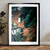 Moderan slika na platnu, priroda i tropski raj | Poster za zid s EXTRA efektom - Midnight Jungle, zidna dekoracija – proizvod