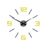 Moderan zidni sat SILVER XL GREY-YELLOW greyyellow - slika 2