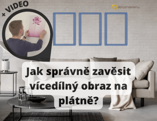 Kako pravilno okačiti višedelnu sliku na platnu? (VIDEO)