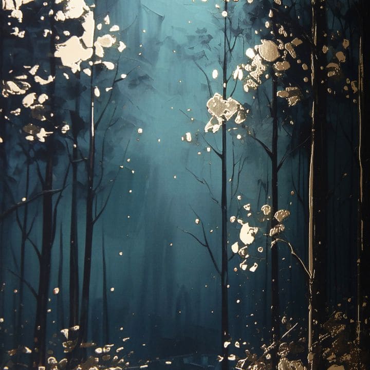 Zidni poster sa EKSTRA efektom - Mistic Trees