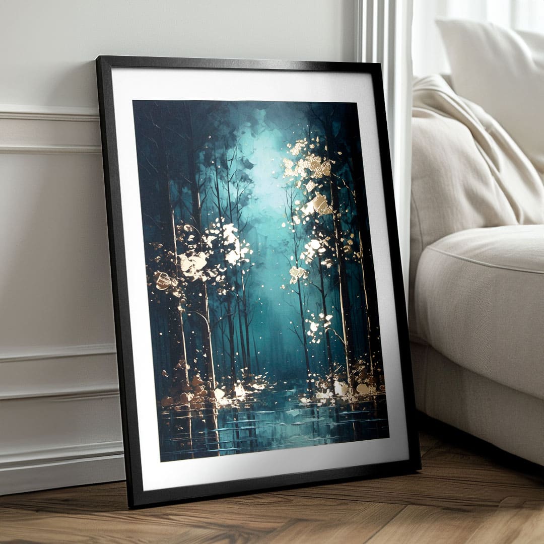 Zidni poster sa EKSTRA efektom - Mistic Trees