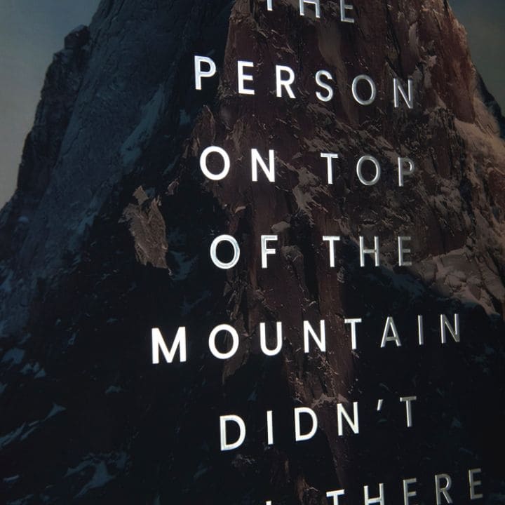 Zidni poster sa EKSTRA efektom - Peak Motivation