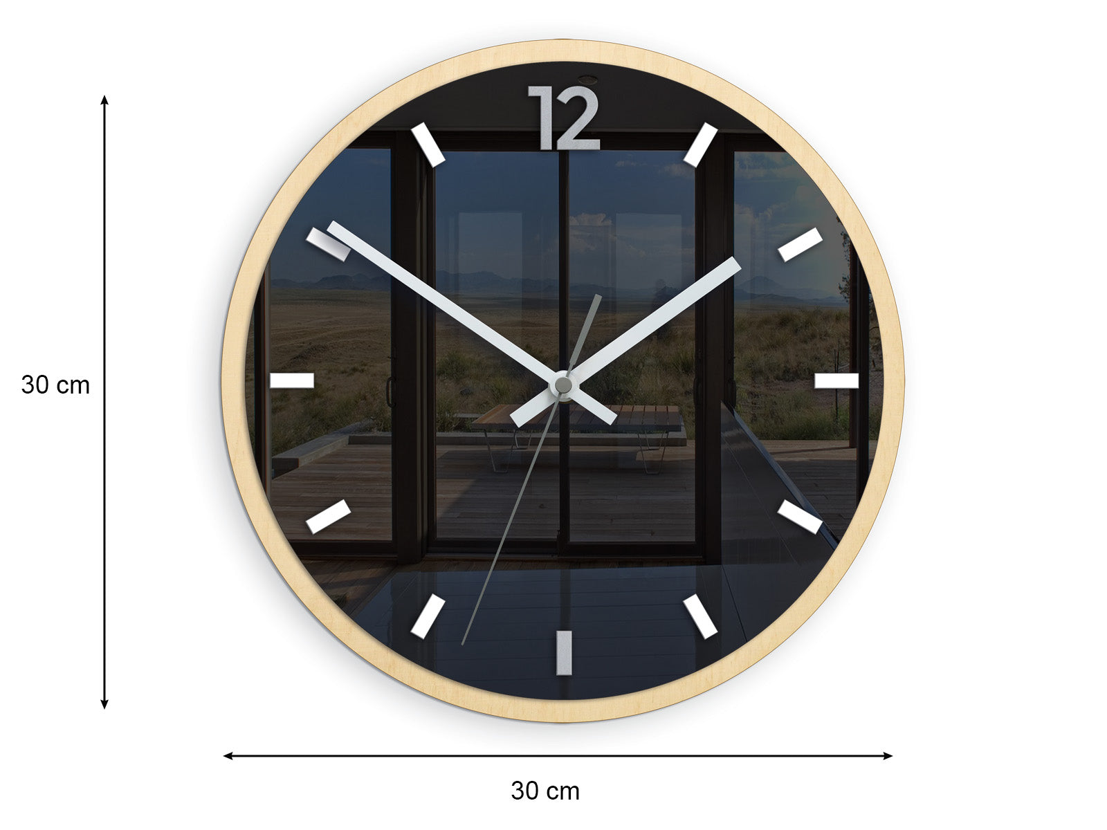 Moderni zidni sat GRAFIT Grei