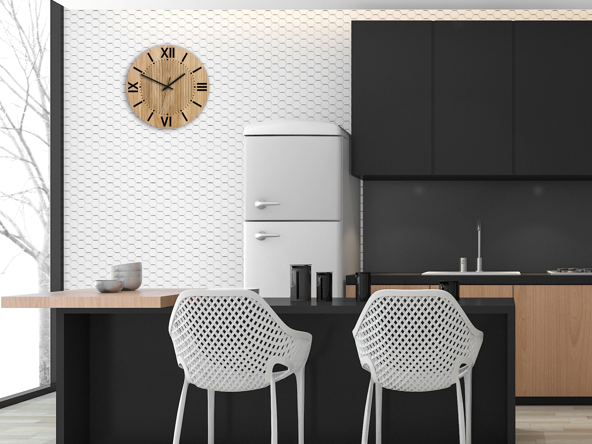 Moderan zidni sat SANTIAGO