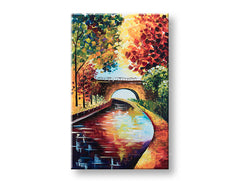 Pejzaž na platnu 75k120 cm