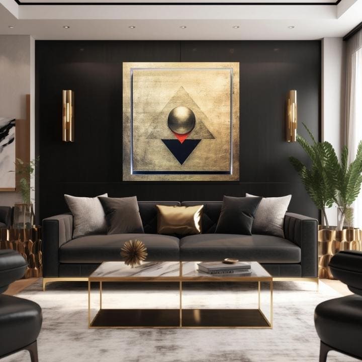 Zlatni dodir na platnu Simetrija u zlatu