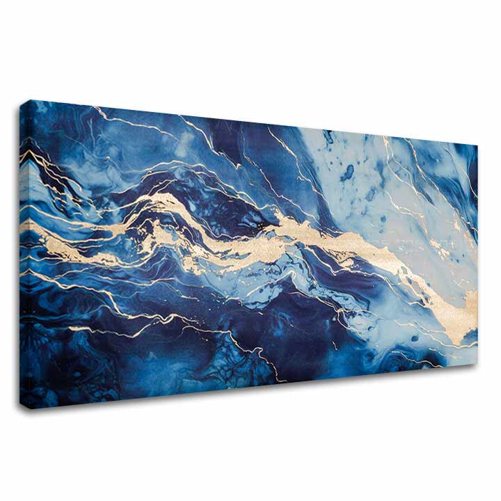 Zlatni dodir na platnu Apstraktna vizija mora