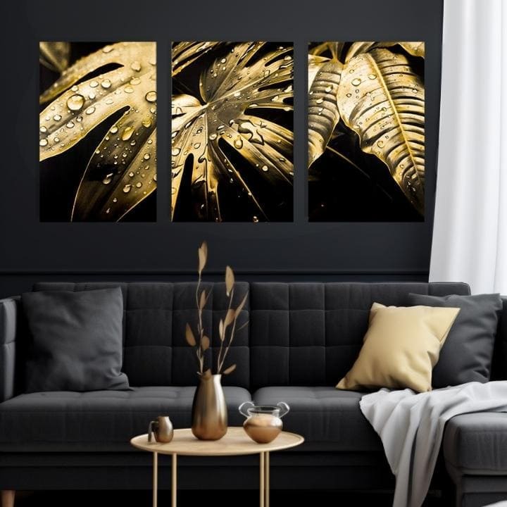 Zlatni dodir na platnu Ples zlatnih listova