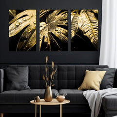 Zlatni dodir na platnu Ples zlatnih listova