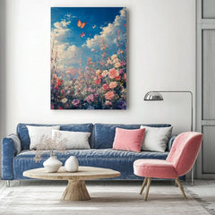 Slikanje leptira na rascvetanoj livadi - šarena elegancija