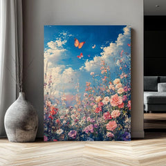 Slikanje leptira na rascvetanoj livadi - šarena elegancija