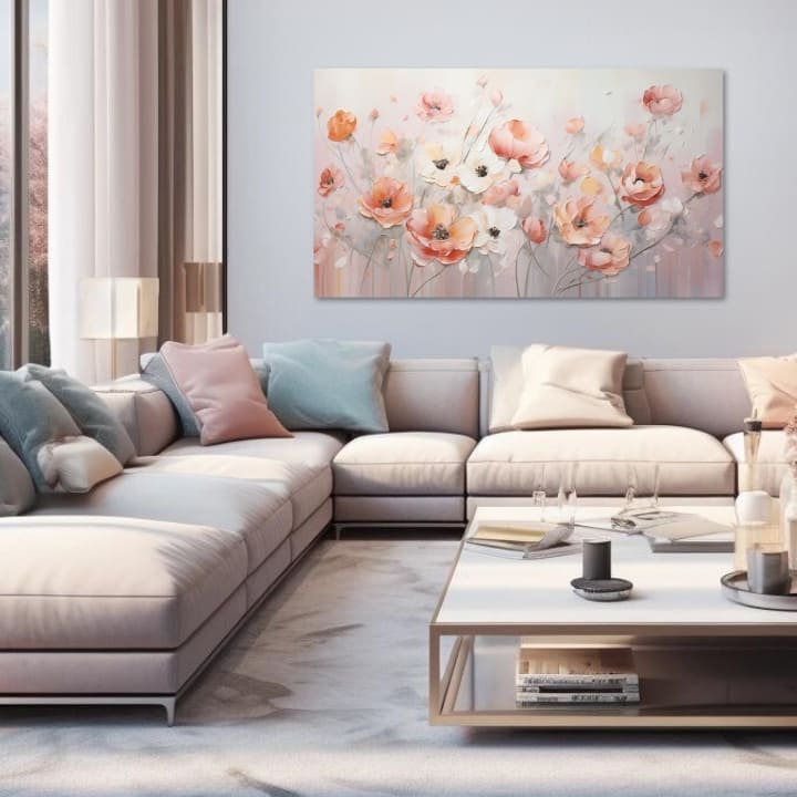 Peach Fuzz Paintings Blossoming Dreams