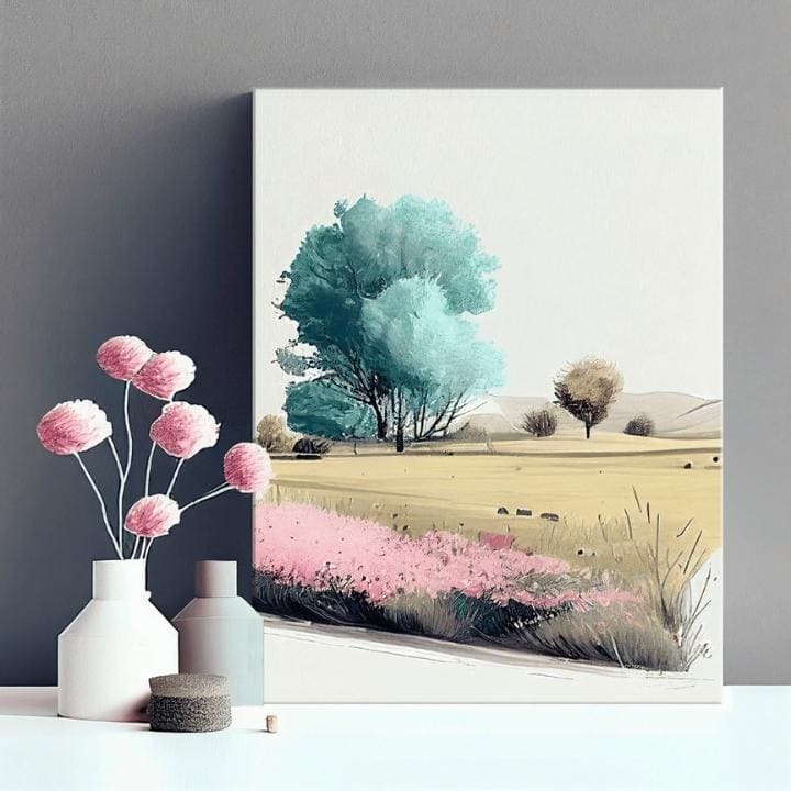 Pejzaž na platnu Pastelna kreativnost u prirodi