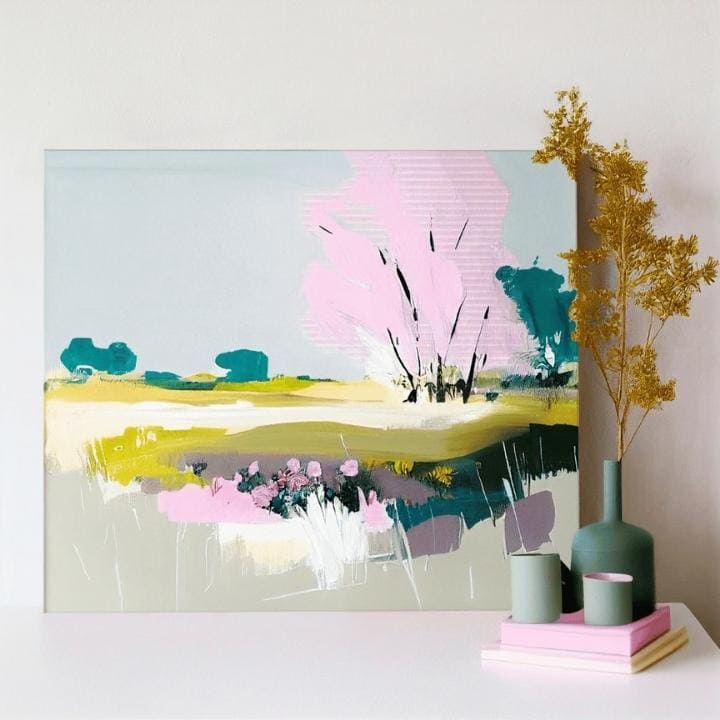 Pejzaž na platnu Apstraktni dan u prirodi