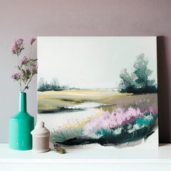 Pejzaž na platnu Neobično mesto na livadi