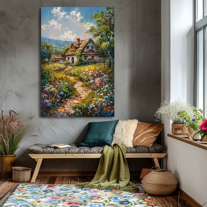 Pejzažna slika na platnu Putovanje u bajku