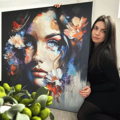 Dizajn dekoracija na platnu Nebo u očima Popust 30 % 70k70 cm