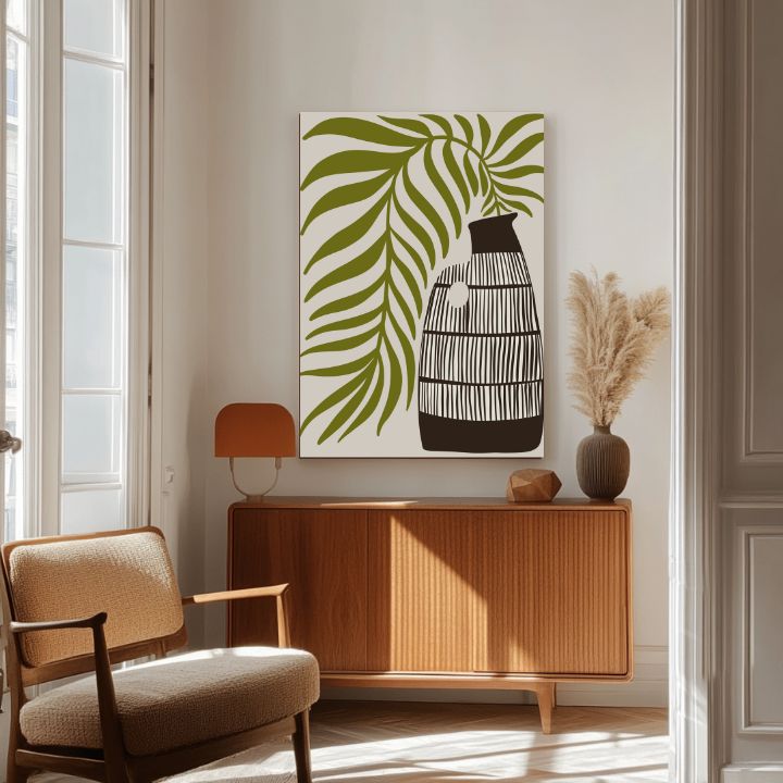 Slika na platnu - Palma i krčag