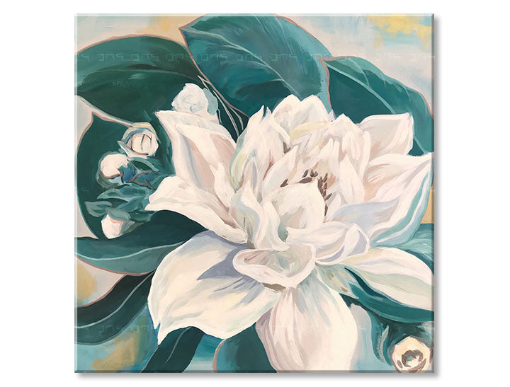 Slika na platnu KITICA SA ZELENIM LISTOVIMA 70x70 cm