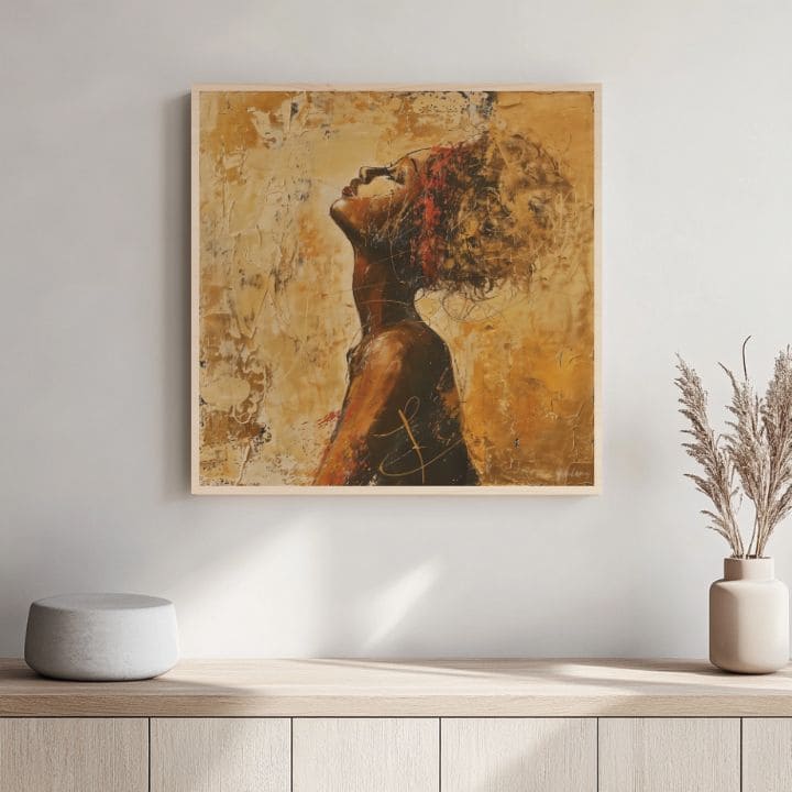 Slika na drvetu - Sunce severnih planina