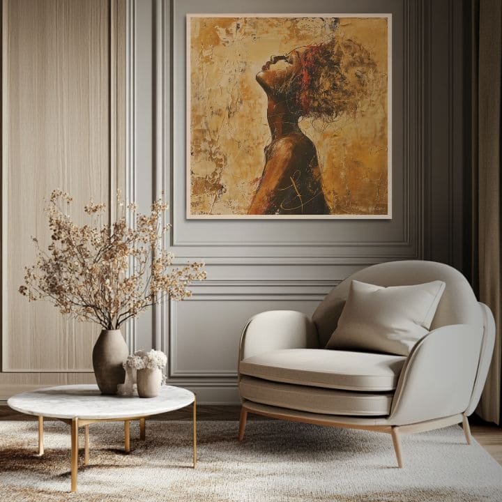 Slika na drvetu - Sunce severnih planina