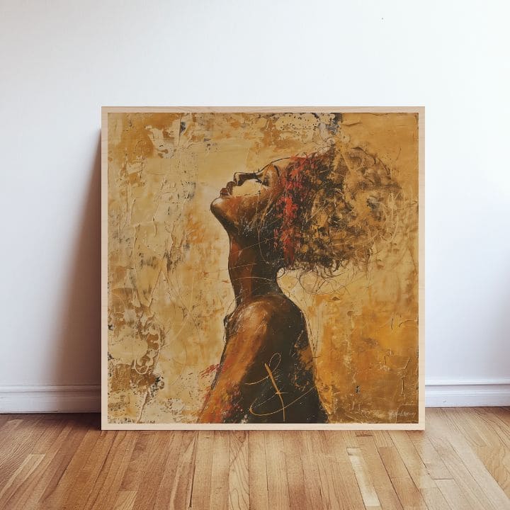 Slika na drvetu - Sunce severnih planina