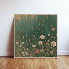 Slika na drvetu - Livadsko cveće severa