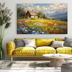 Slika na platnu Šarena cvetna livada | Akrilni detalji
