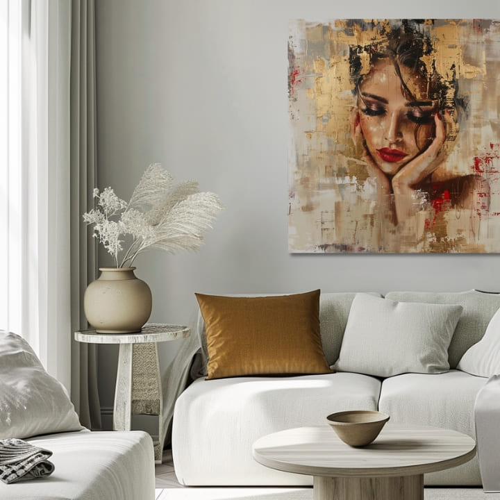 Elegantna slika žene Graciozna muza