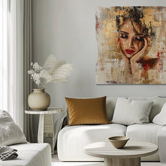 Elegantna slika žene Graciozna muza