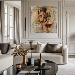 Elegantna slika žene Graciozna muza