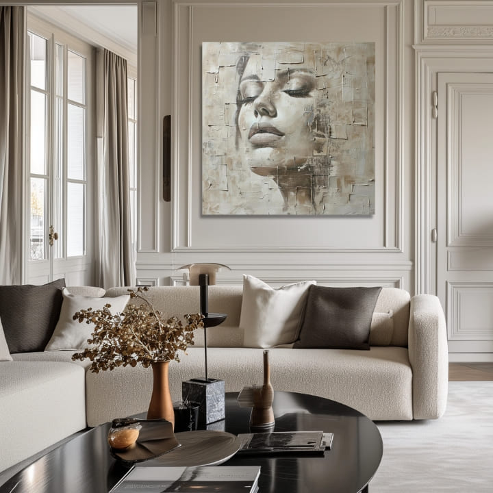 Elegantna slika žene Boginje mira