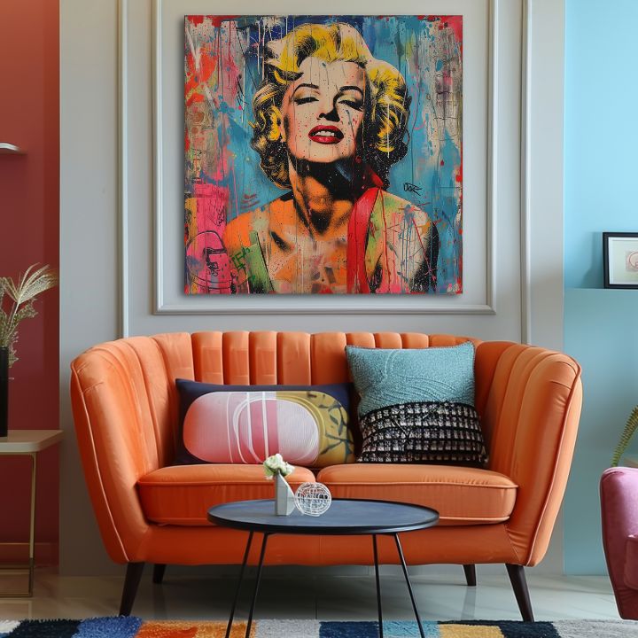 Image MARILYN MONROE - Buntovnik u bojama | 100% originalna akrilna boja