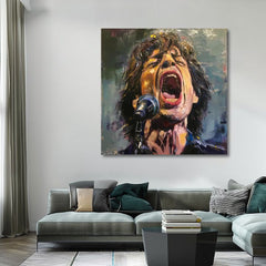 Image MICK JAGGER - Legenda na sceni | 100% originalna akrilna boja