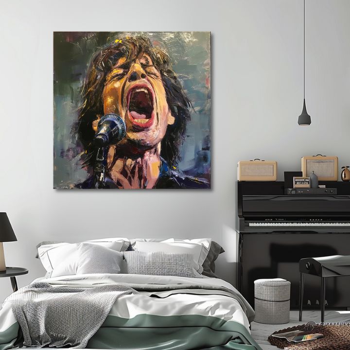 Image MICK JAGGER - Legenda na sceni | 100% originalna akrilna boja