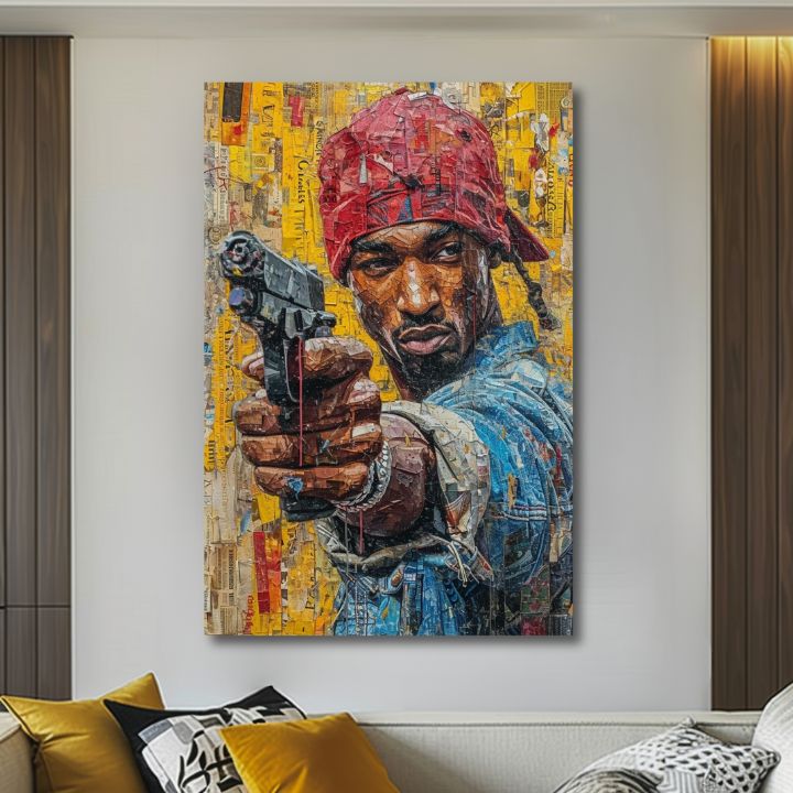 Image TUPAC SHAKUR - Rap gangster | 100% originalna akrilna boja
