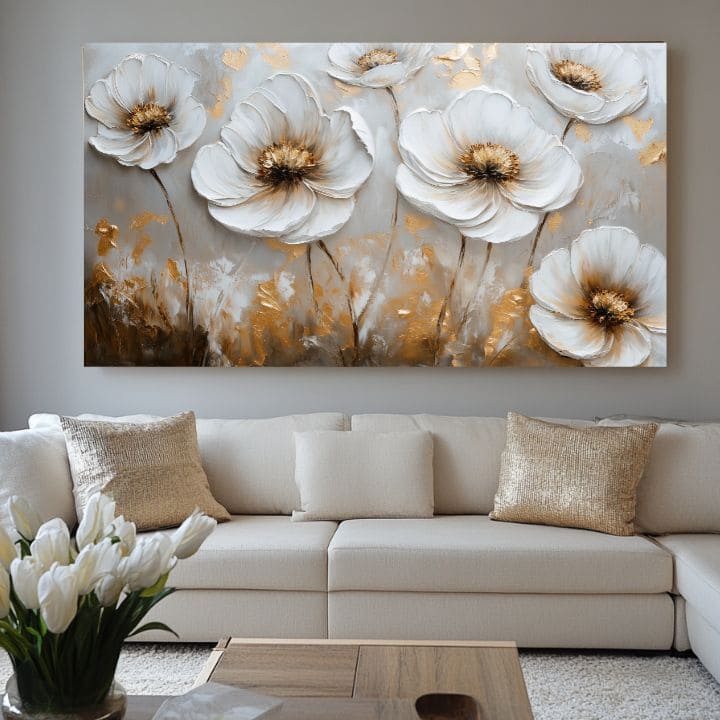 Slikanje plesnog cveća | 100% originalna akrilna slika