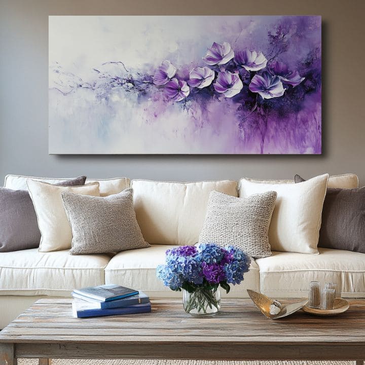 Slika ljubičasta poezija | 100% originalna akrilna boja